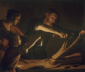 The Holy Family in the Carpenter Shop, Gerrit van Honthorst in M&G Collection