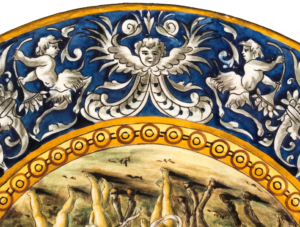 Majolica Charger, G Battaglia in M&G collection