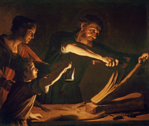 The Holy Family in the Carpenter Shop, Gerrit van Honthorst in M&G Collection