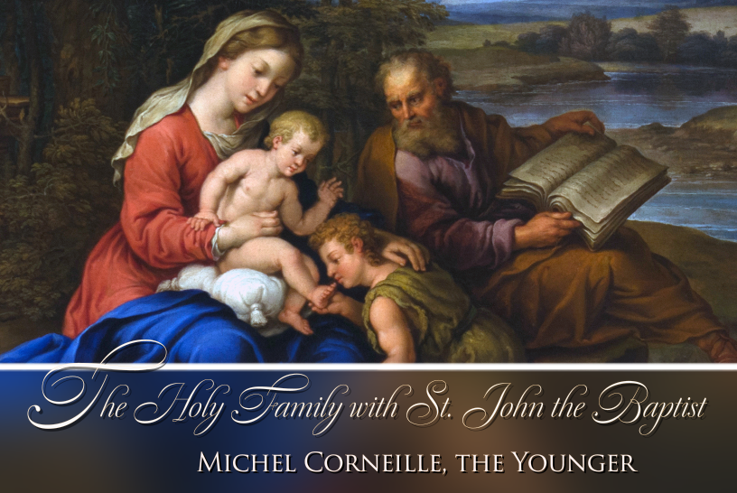 The Holy Family with St. John the Baptist: Michel Corneille, the Younger
